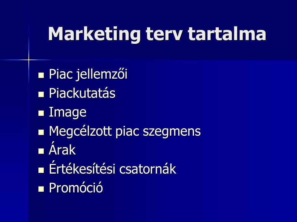 Marketing terv K sz tett k Fekete Szilvia Guganovich R ka ppt